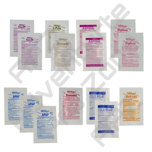 First Aid Medicine Refill Kit 15 pcs Adventure Pro Zone