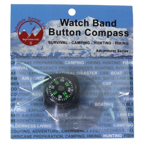 BG Watch Band Button Compass
