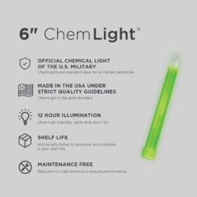 Cyalume ChemLight, Tactical Light Stick, 6-Inch