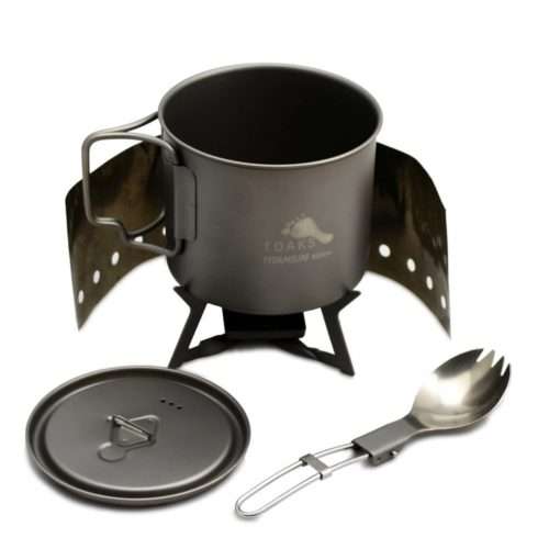 TOAKS ULTRALIGHT TITANIUM SOLID FUEL COOK SYSTEM