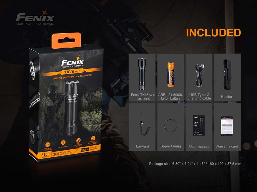 Fenix TK16 V2.0 Tactical Flashlight