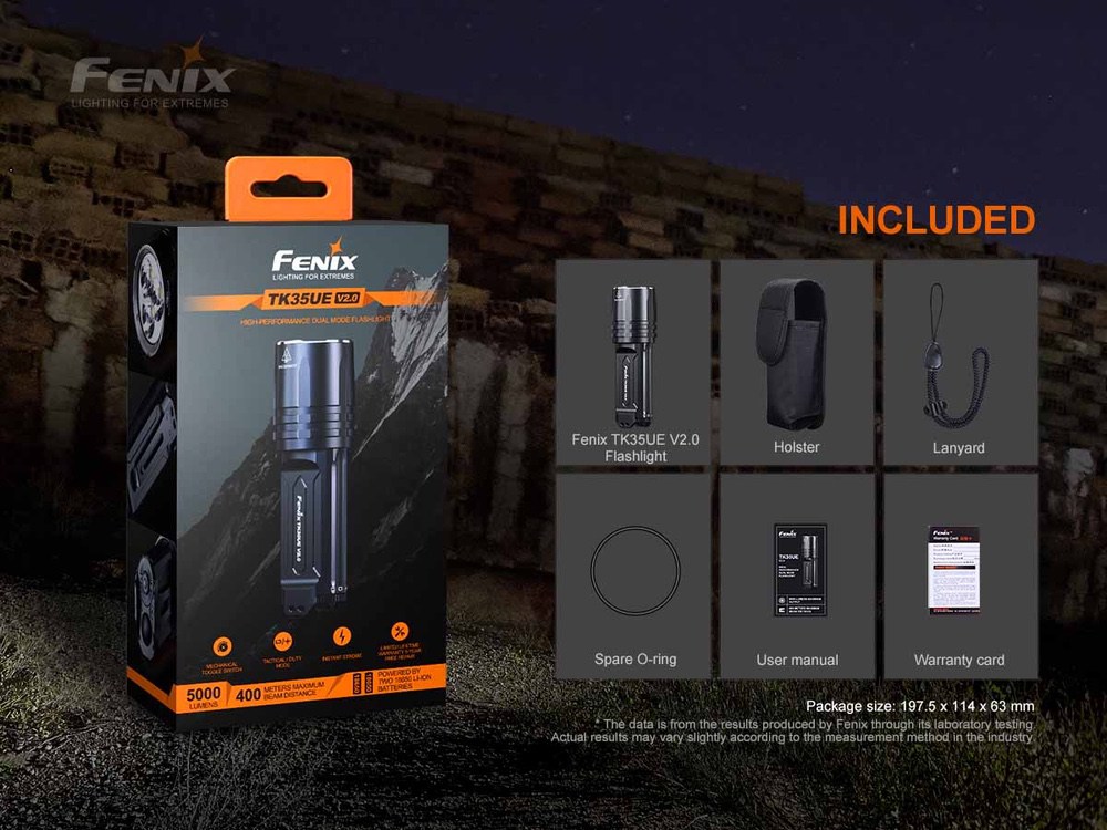 Fenix TK35UE V2.0 Ultimate Edition, 5000 Lumens