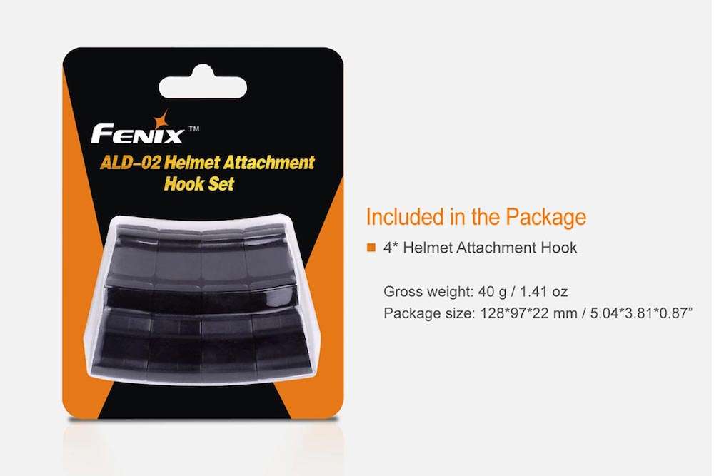 Fenix ALD-02 Helmet Headlamp Hooks