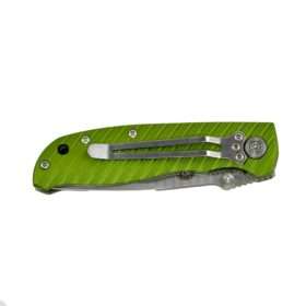 SCHRADE X-Timer Pocket Knife, Green, with liner lock