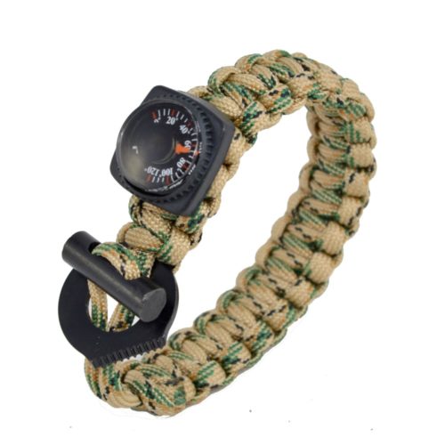 APZ Survival Bracelet w/Thermometer and Fire Starter