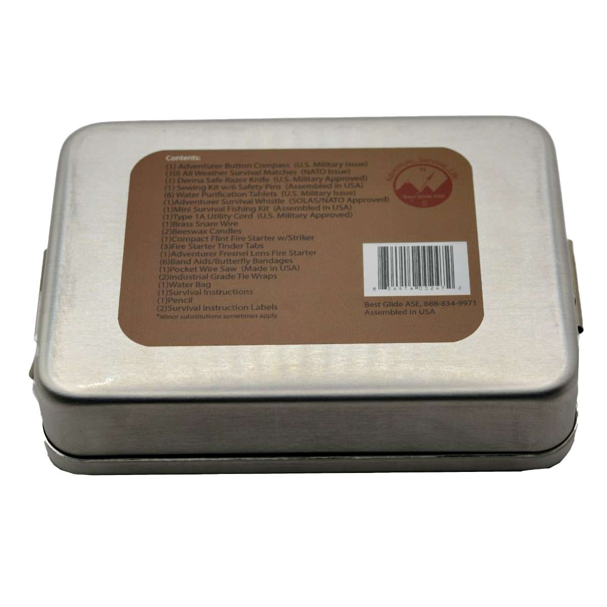 Best Glide Military Scout Pocket Survival Tin