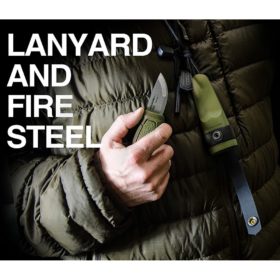 Morakniv Eldris Neck Knife Kit, Fire Starter & Lanyard