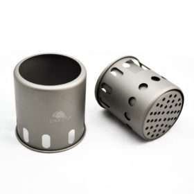 TOAKS Titanium Backpacking Wood Burning Stove, Small