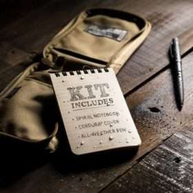 All-Weather Top-Spiral Notebook Kit, 3 x 5 inch, Tan