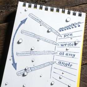 All-Weather Durable Clicker Pen - Blue Ink (No. 93B)