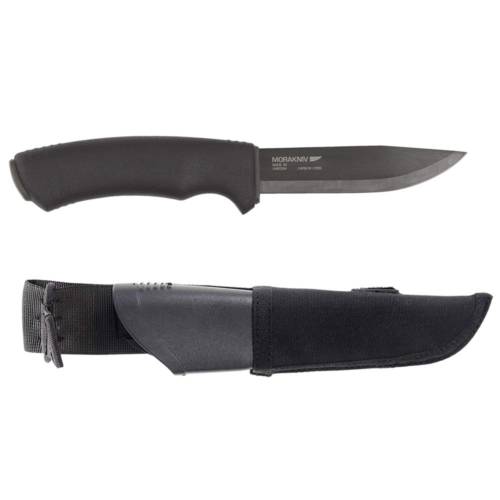 Morakniv Bushcraft Tactical, Black, Carbon Steel