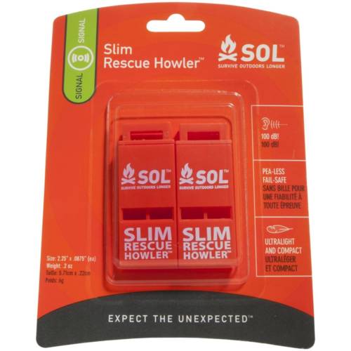 SOL Slim Rescue Howler, 2/Pack