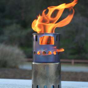 Titanium Backpacking Wood Burning Stove