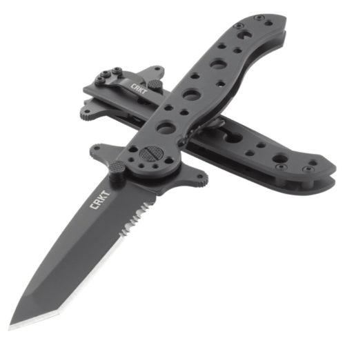 CRKT M16-10KSF TANTO BLACK with Triple Point Serrations