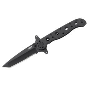 CRKT M16-10KSF TANTO BLACK with Triple Point Serrations