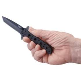 CRKT M16-10KSF TANTO BLACK with Triple Point Serrations