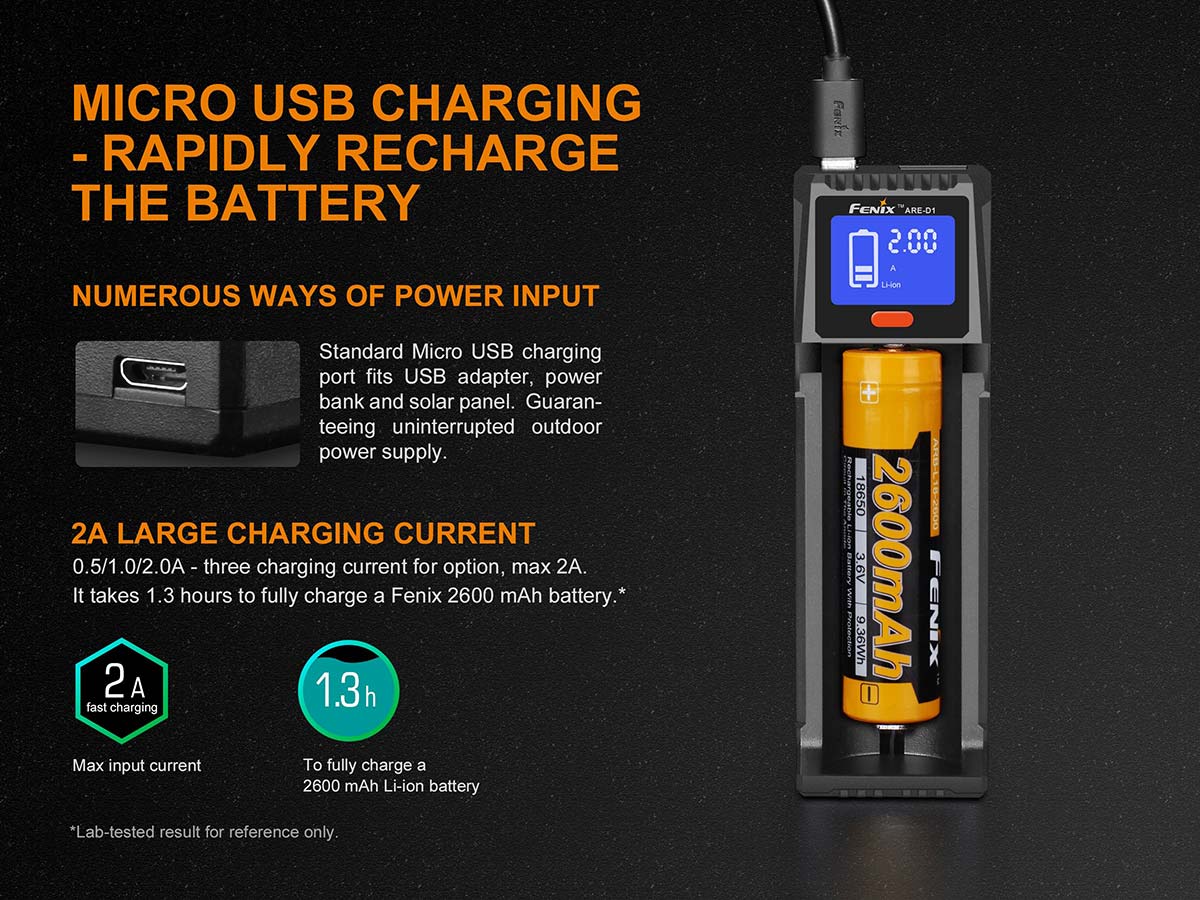 Fenix ARE-D1 Battery Charger