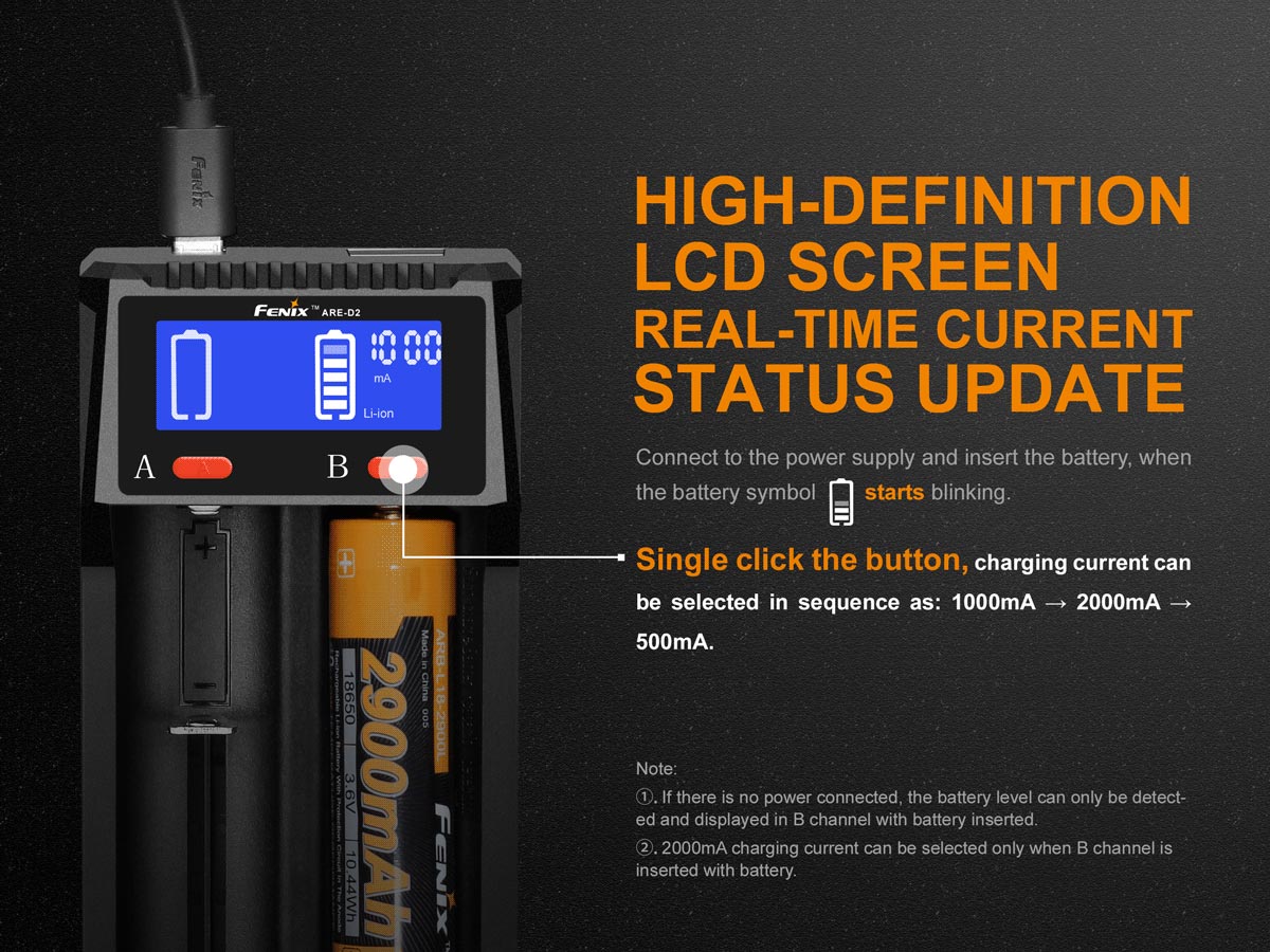 Fenix ARE-D2 Battery Charger