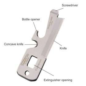 Multi-function 5-in-1 Survival Knife Card