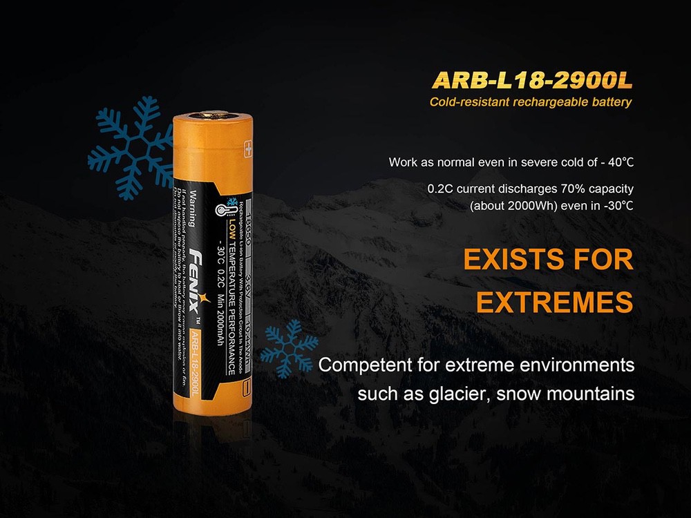 Fenix ARB-L18-2900L Cold Resistant Battery