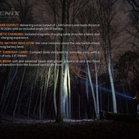 Fenix E30R Rechargeable Flashlight, 1600 lumens