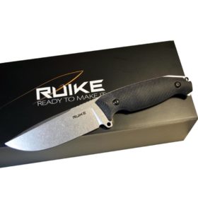 RUIKE Jager F118 Knife, Stonewashed Fixed Blade