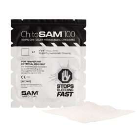 ChitoSAM 100 Hemostatic Dressing, 4X4 inch