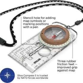 SILVA Military Base Plate 5-6400/360 Compass