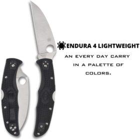 Spyderco C10FPWCBK Endura 4 Wharnkliffe Folder, VG10 Steel