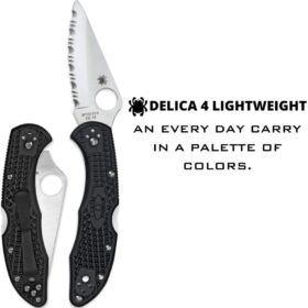Spyderco Delica 4 Black FRN, SpyderEdge, C11SBK