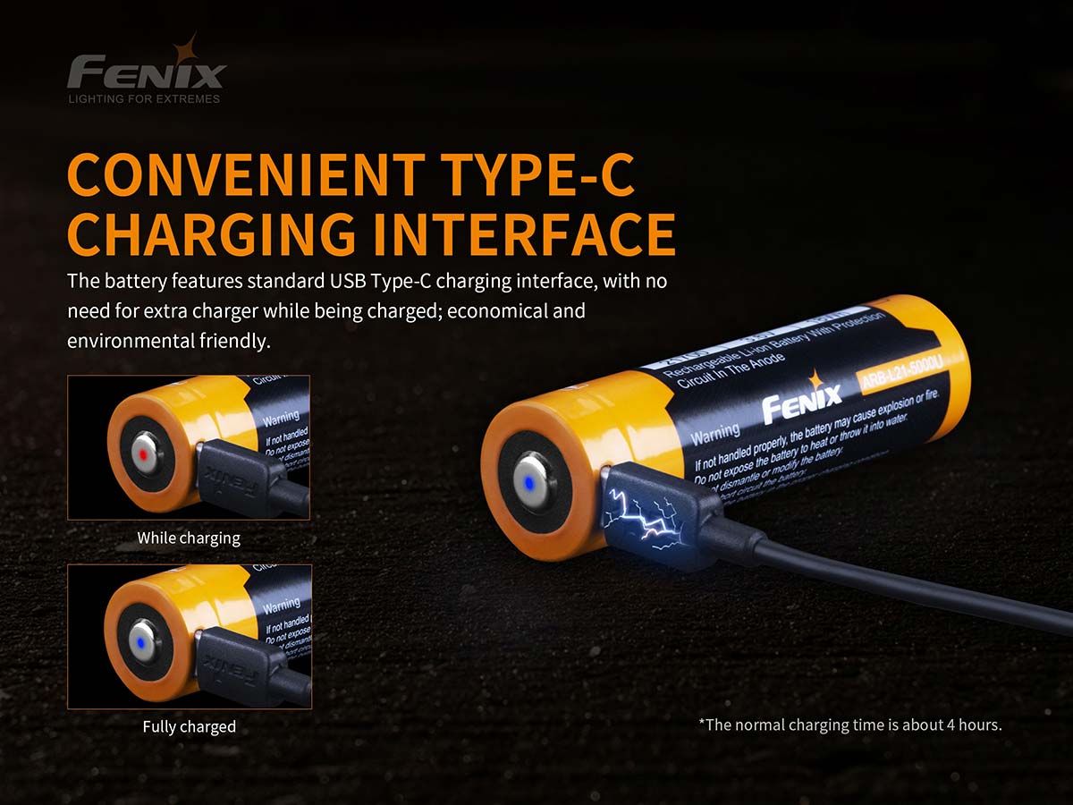 Fenix ARB-L21-5000U USB Rechargeable Battery