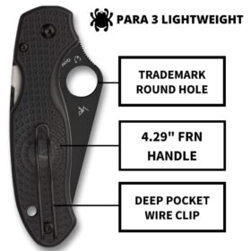 Para 3 Lightweight FRN, Black Blade - C223PBBK