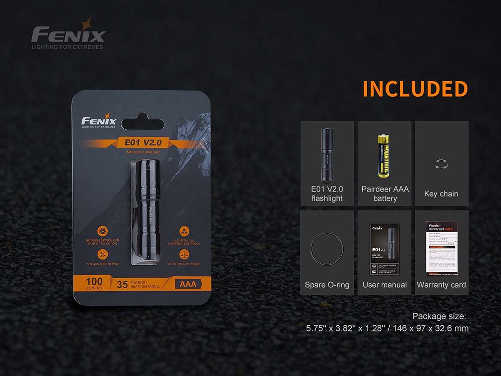 Fenix E01 V2.0 AAA Flashlight