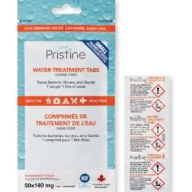 Pristine Water Purification Tabs, 50-pack