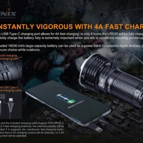 Fenix LR50R Flashlight, 12000 Lumens
