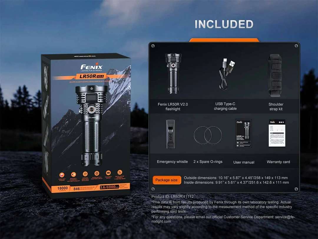 Fenix LR50R V2.0 Flashlight
