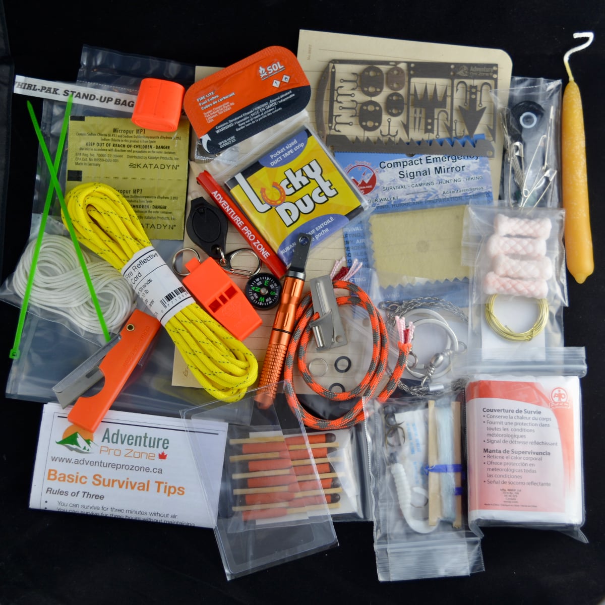 Adventurer Survival Kit V2.0, 75 Items