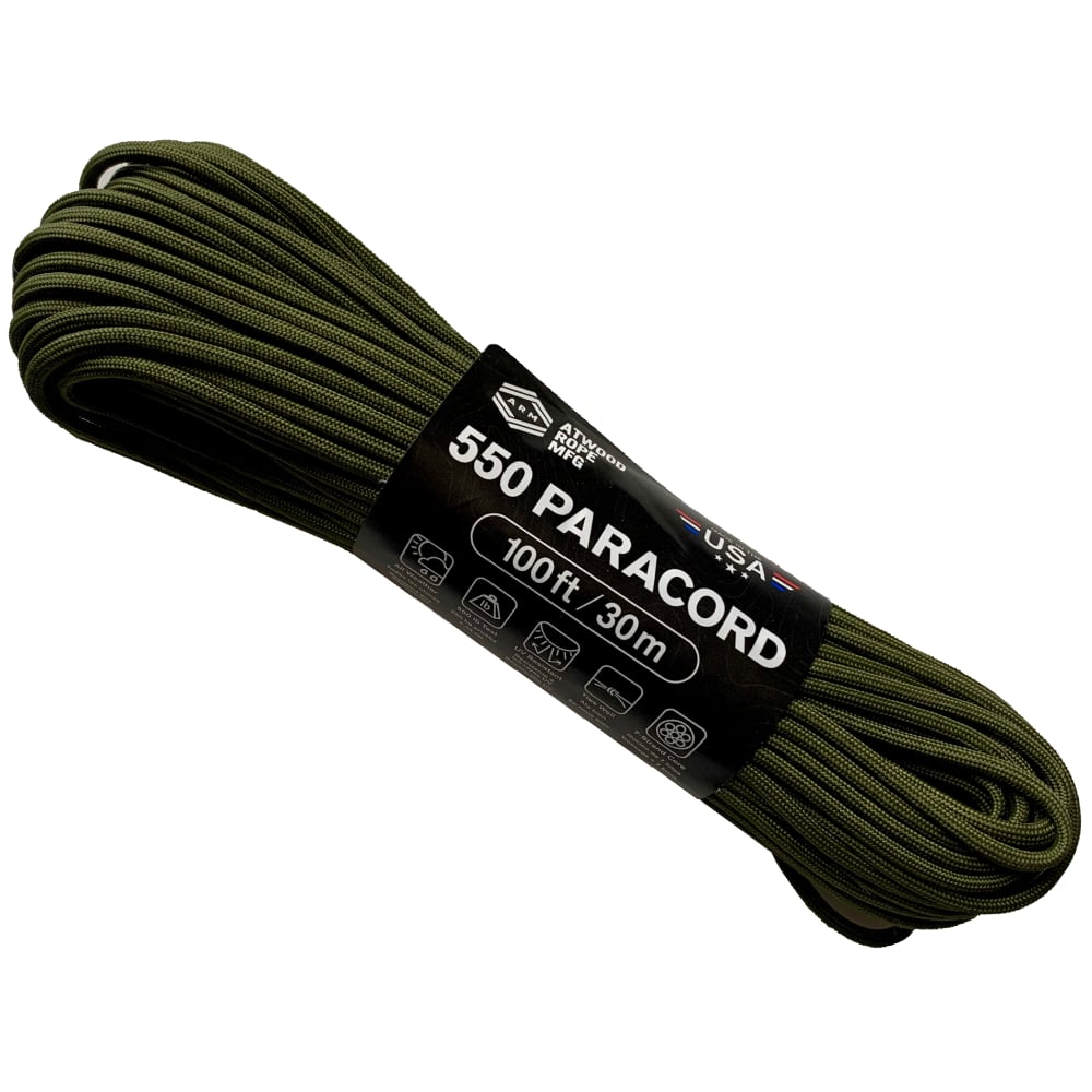 Tactical 550 Paracord, 30 m, Made in USA - Adventure Pro Zone
