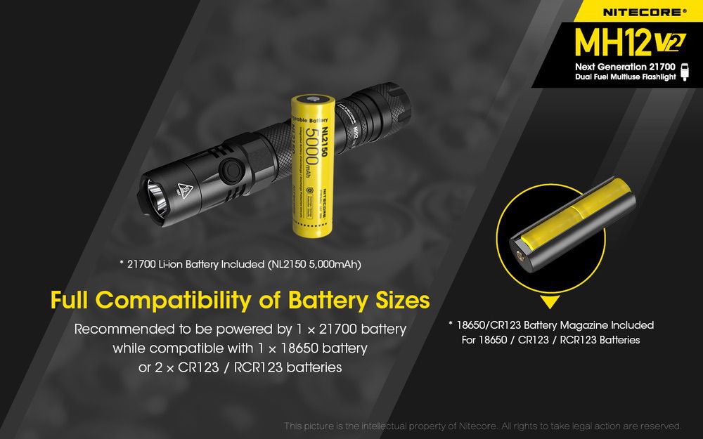 Nitecore MH12 V2 Tactical Flashlight