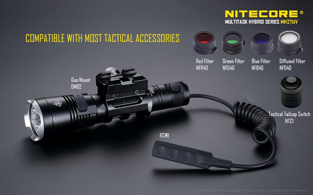 Nitecore MH27UV Tactical Flashlight