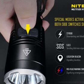Nitecore MH27UV Tactical Flashlight, w/UV Light