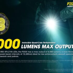 Nitecore P20iX Tactical Flashlight, i-Generation