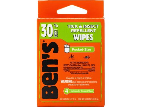 Ben's® 30 Tick & Insect Repellent Wipes, 4/Pack