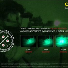 Nitecore CI7 Dual Output Tactical IR Flashlight