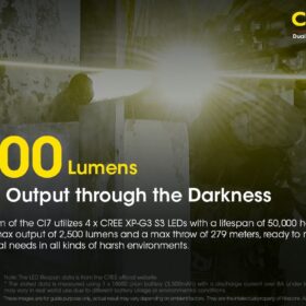 Nitecore CI7 Dual Output Tactical IR Flashlight