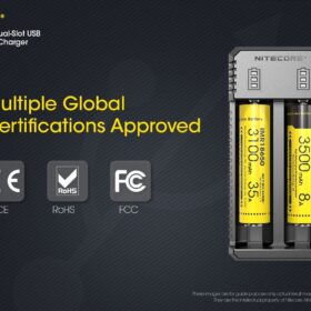 Nitecore UI2 Portable Dual-Slot Battery Charger
