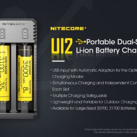 Nitecore UI2 Portable Dual-Slot Battery Charger