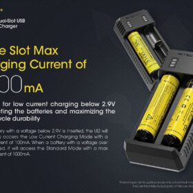 Nitecore UI2 Portable Dual-Slot Battery Charger