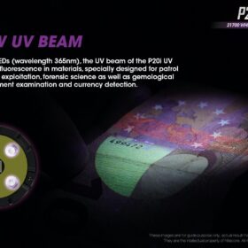 Nitecore P20i UV Tactical Flashlight with UV Light