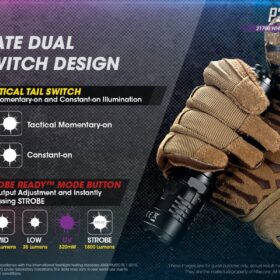 Nitecore P20i UV Tactical Flashlight with UV Light